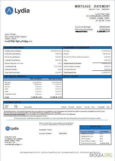 France Lydia Noir prêt hypothécaire bancaire scr